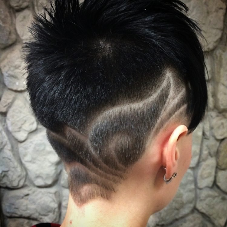 lístkov krátke vlasy dámske vlasy dizajn