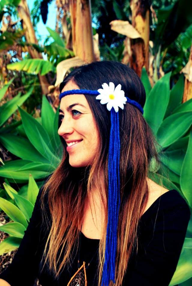 Pás do vlasov ako doplnok - vzhľad hippie je na vzostupe hippie gumička do vlasov ako doplnok účesy pokrývky hlavy