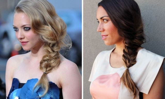 pokyny nosené na boku návod na zapletanie vlasov-opotrebovaný bokom