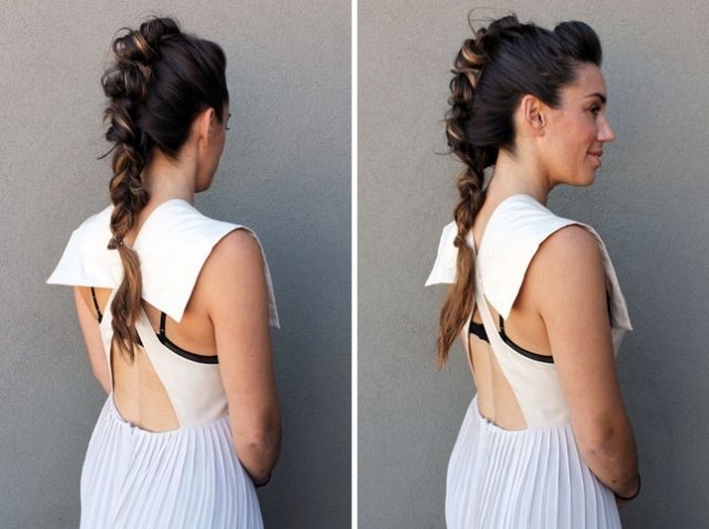 Návod na účes Fauxhawk cop pre dlhé vlasy Fauxhawk-cop-návod-dlhé vlasy