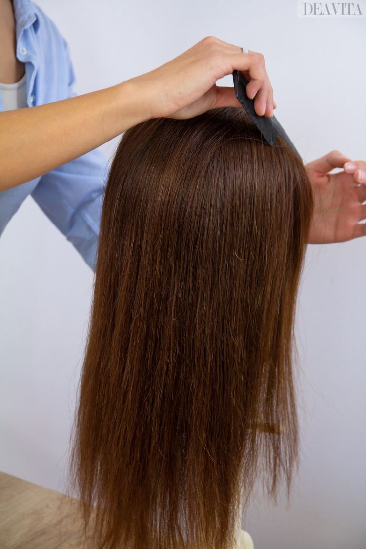 vrkoč vlasy vrkoč účes hrebeň hladká kefa rozdeliť