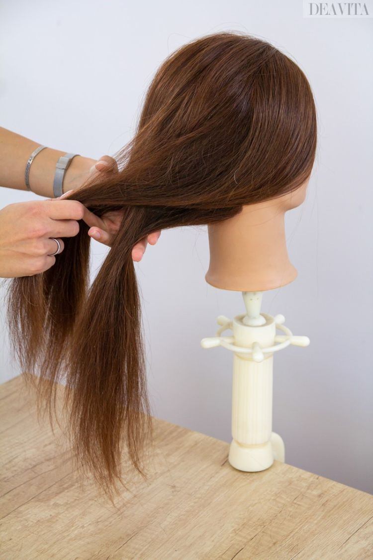 vrkoč vrkoč vlasy urobiť účes hrebeň hladký štetec prekrížiť