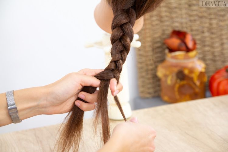 vlasový cop francúzsky cop konce vlasov