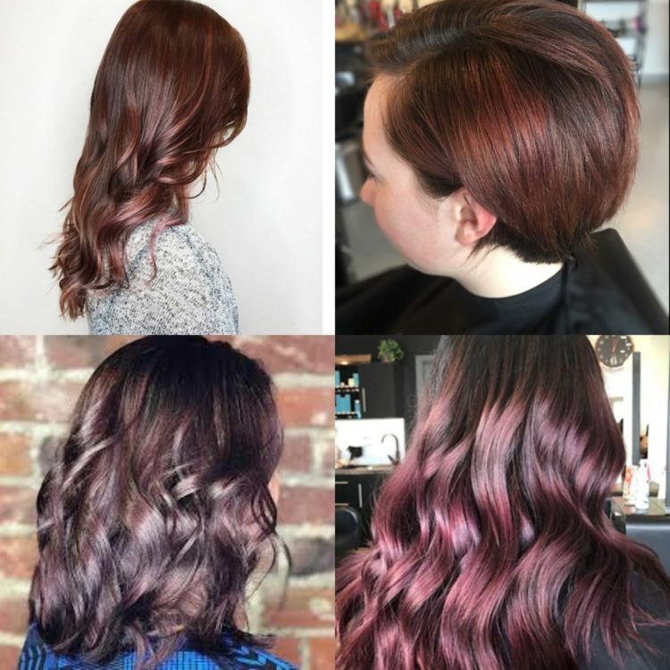 Ružové hnedé vlasy Ombre Farbenie podľa seba Návody Nápady na účes Dámske krátke vlasy