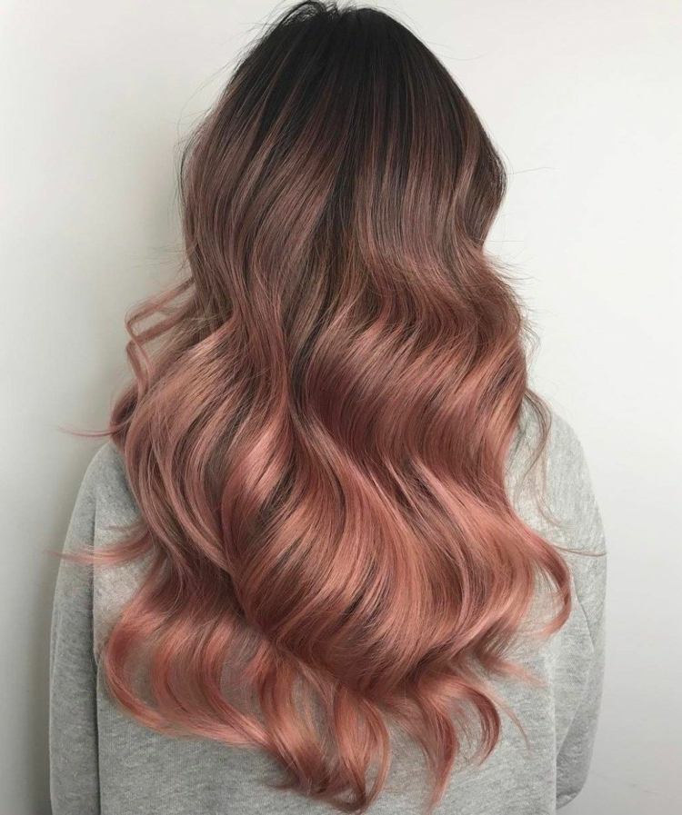Rose hnedé vlasy balayage urob si sám návod vlasové trendy nápady na účes
