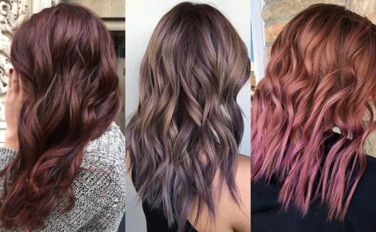 Rose Brown Farba vlasov Ombre Pokyny pre farbenie vlasov Účesy Brunetky