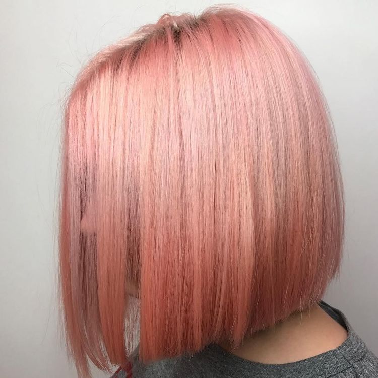 Farby vlasov 2020 Účes v štýle Blorange Hair Short Bob
