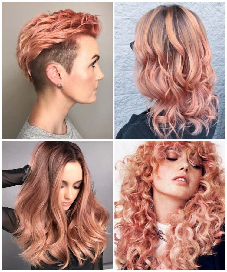 trendy farby vlasov 2019 ženy broskyňová ružová koralová