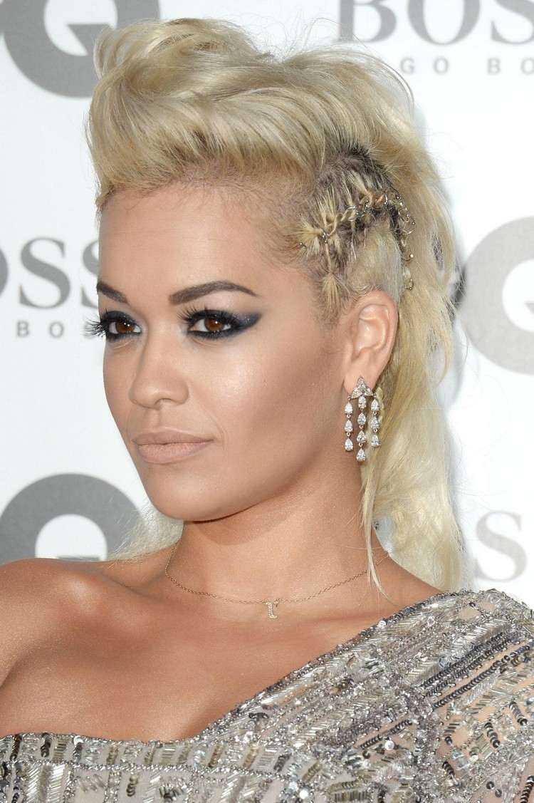 prstene do vlasov rita ora faux hawk účes vlasové doplnky