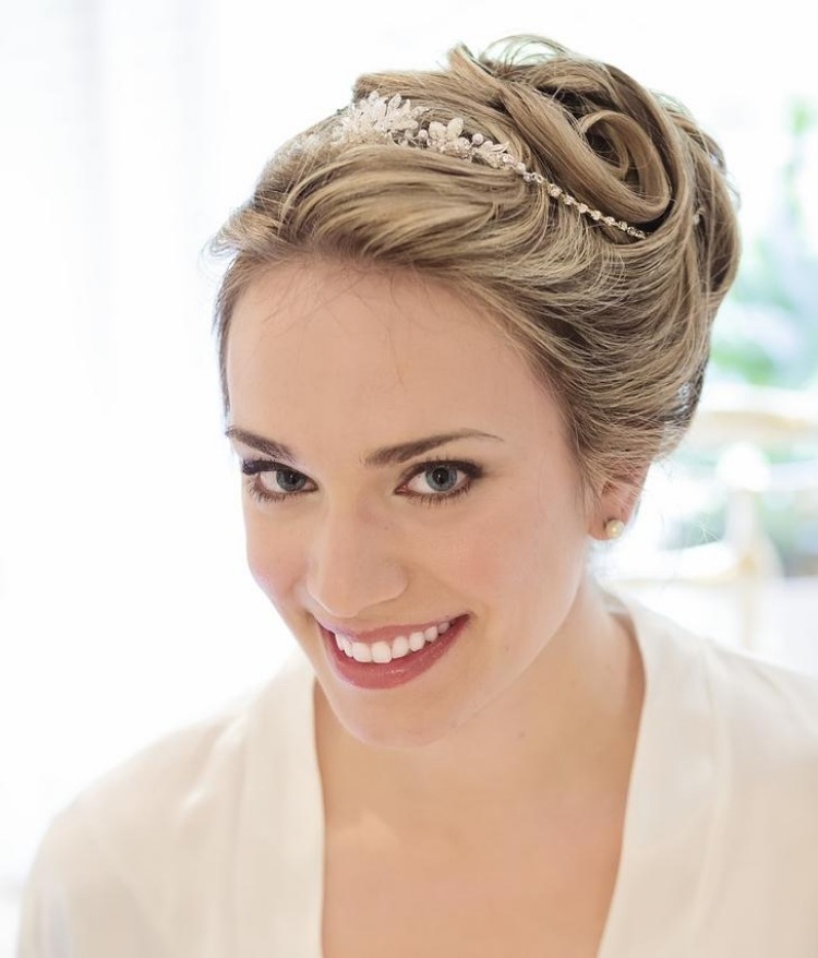 vlasové doplnky svadobné updo reťaze