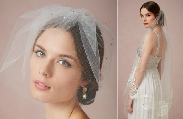 Svadobné šaty s ramienkami tylový závoj s trblietkami a kamienkami nápady-svadobný závoj-s-trblietkami-kamienkami-svietiaci-vzhľad