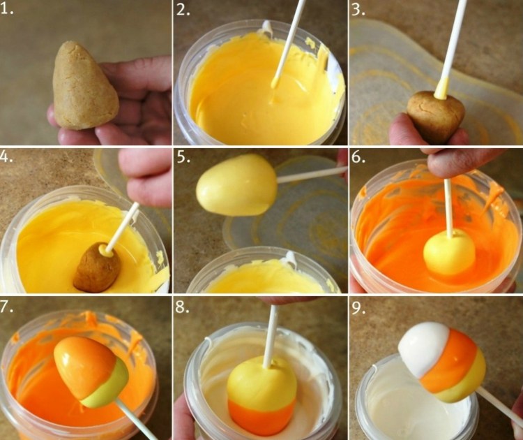 halloween-torta-puk-návod-cukrík-jesenné-farby-teplé