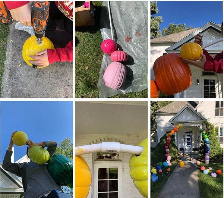 DIY Halloween dekorácia do záhrady