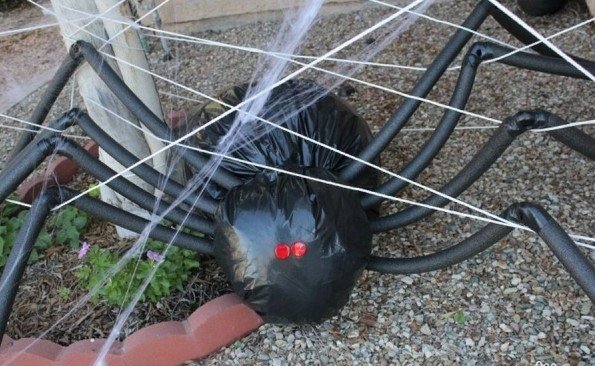 Obrovské efekty spider dekorácie varianty halloween prázdninový dizajn urobte to sami ľahko