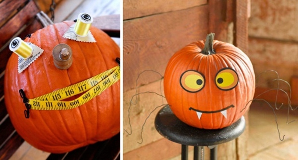 Deti maľujú pavúčiu tekvicu