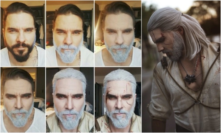 Halloween make -up muži pokyny