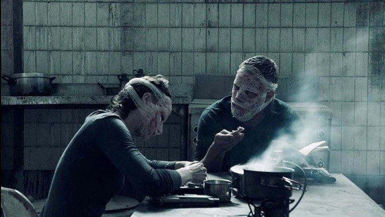 halloweenska maska ​​muži