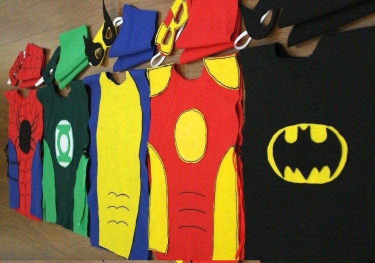 Vyrobte si kostýmy superhrdinu sami bez šitia halloween-prestrojení-muži-urobte si-superhrdinské-kostýmy-bez-filcu