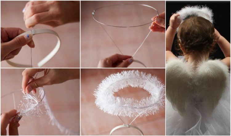 halloween-kostýmy-urob si sám-svätožiara-drôtená čelenka