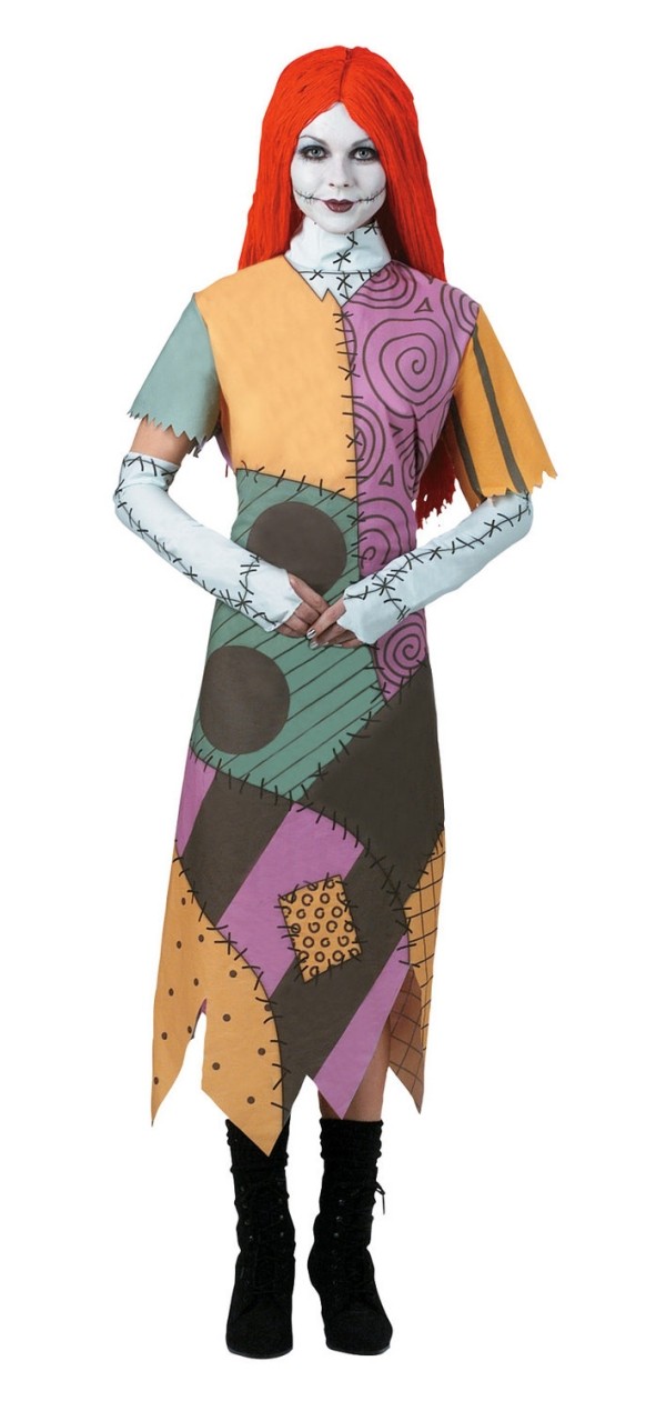 zombie-kostým-make-up-halloween-nočná mora-pred-vianocami-sally