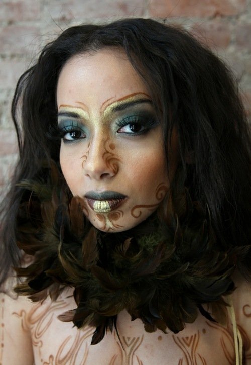 exotická bohyňa tvorí Halloween Bohyňa tvorí Halloweenske ženy