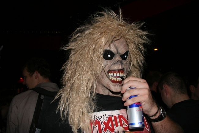 tričko s parochňou Iron Maiden halloween kostým maska tričko s parochňou halloween kostýmu Iron Maiden