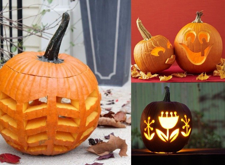 kreatívne nápady na vyrezávanie z tekvice na Halloween halloween-obrubník-vyrezavanie-šablóny-nápady-tipy-jednoduché-vyrobenie si sami