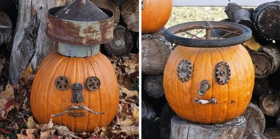 strašidelná dekorácia zo šrotu-na Halloween-odohnajte zlých duchov