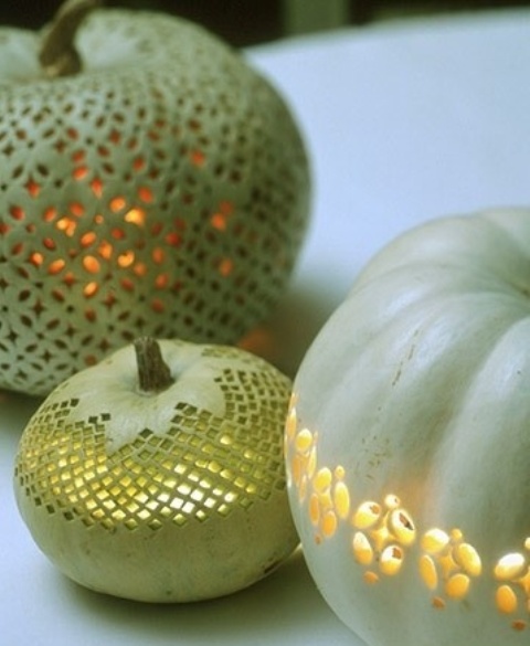 Halloween lampášiky tekvica poke svietnik jemný vzor Halloween tekvica poke svietnik jemný vzor