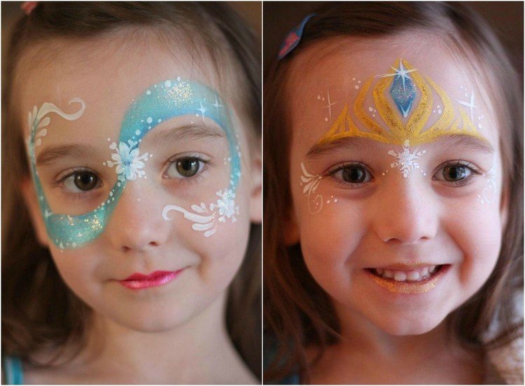 Vymyslite nápady pre malé princezné halloween-makeup-nápady-deti-dievčatá-princezné-mrazené-motívy