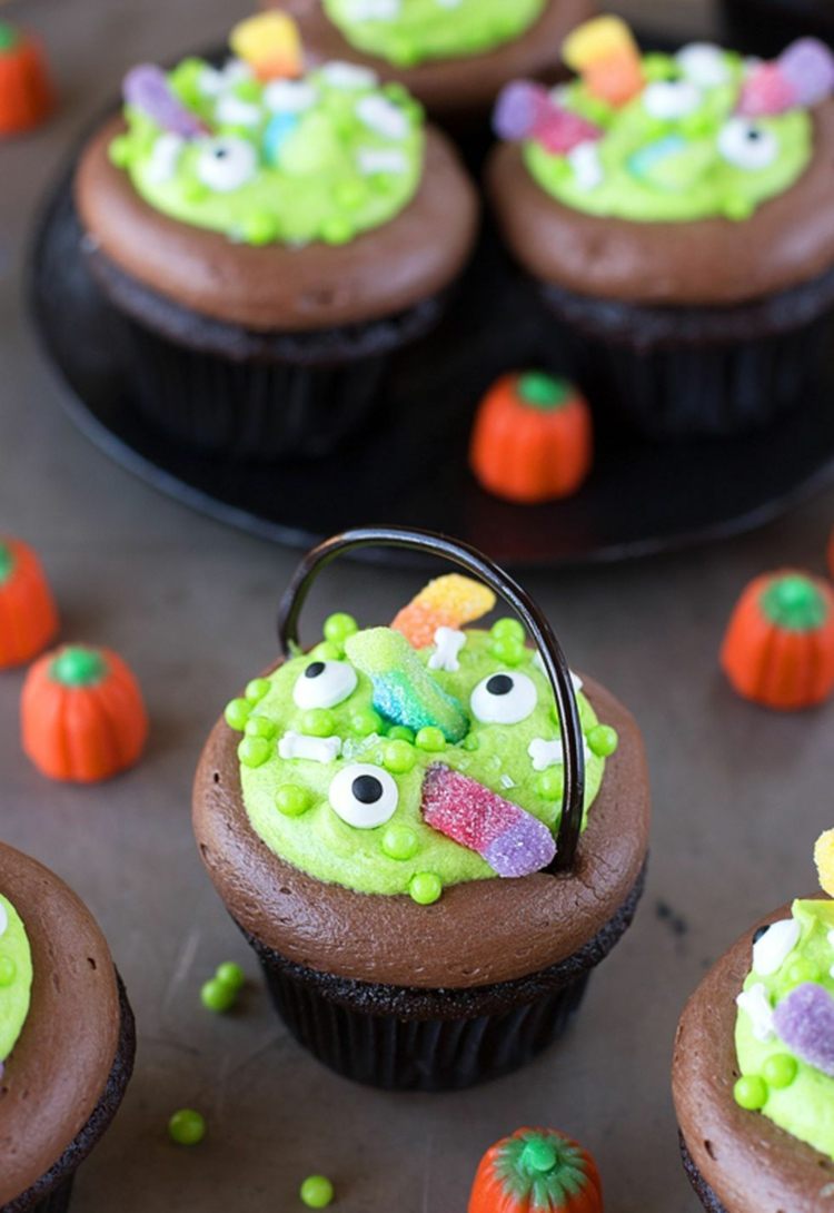 deti halloween muffiny recepty recepty červy kosti tekvice