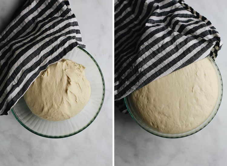 Cesto na hamburgerovú buchtu kysne