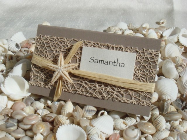 Vyrobte si svadobné oznámenia sami, rybárska sieť na hviezdice