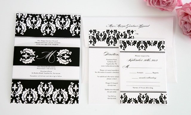 #Nápady na pozvanie čiernobiely formálny vzor