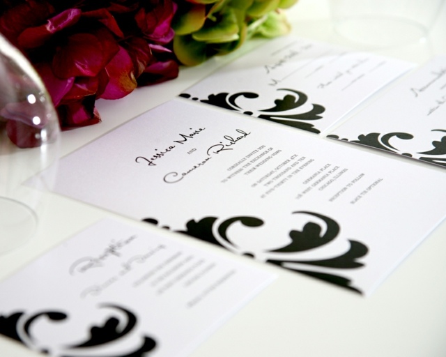 nechajte tlačiť klasické motívy svadobných oznámení