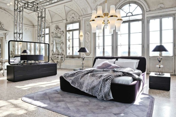 luxusná drevená posteľ do spálne