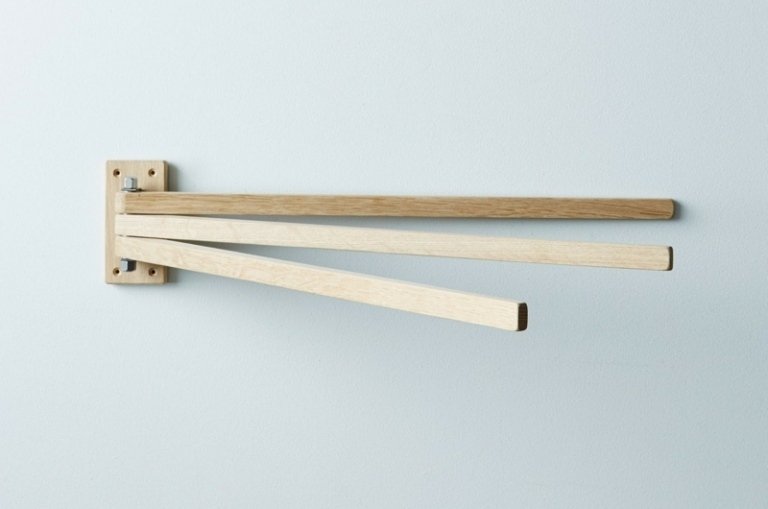 držiak na uteráky drevené šetriace nápady myšlienkové tyče obrátia zariadenie kúpeľne