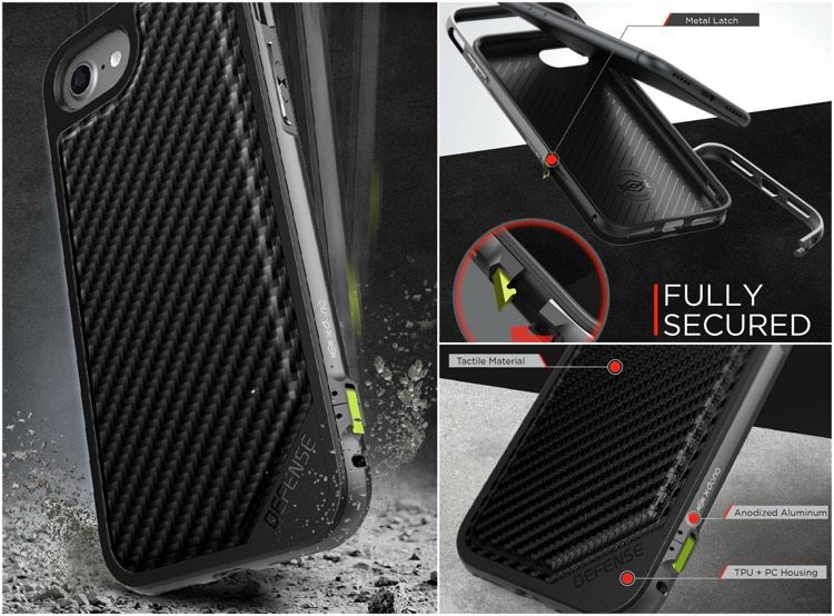 Vonkajší rám je vyrobený z odolného hliníka Obal na mobilný telefón pre váš nový iPhone 7 odolný proti nárazom, poškodeniu podlahy, vyhnite sa