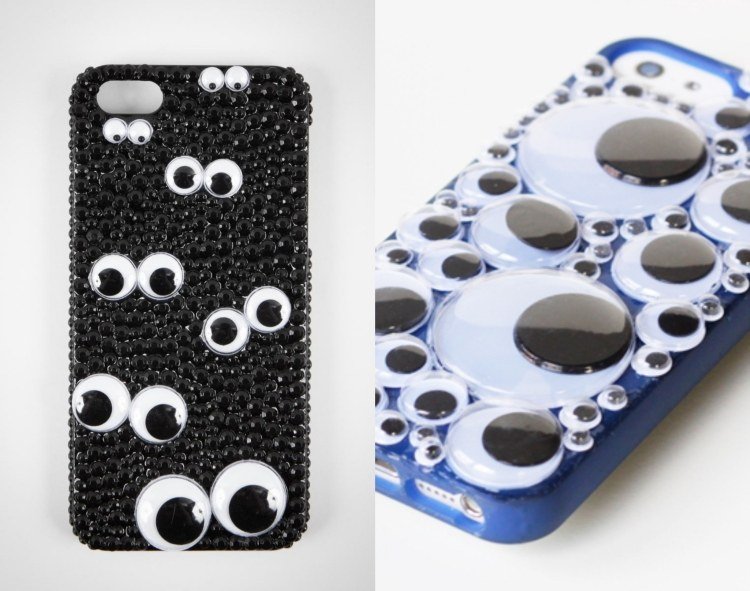 obal na mobilný telefón-dizajn-sám-nápad-krútiť očami