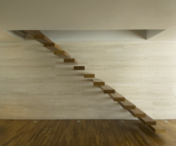 minimalistická architektúra - moderné schodisko