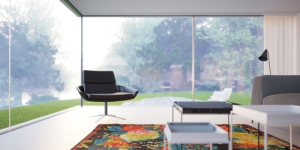 sklenený dom od relaxačného kresla Hornung a Jacobi