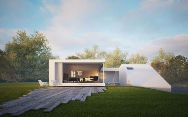 sklenený dom od Hornung a Jacobi House Hafner