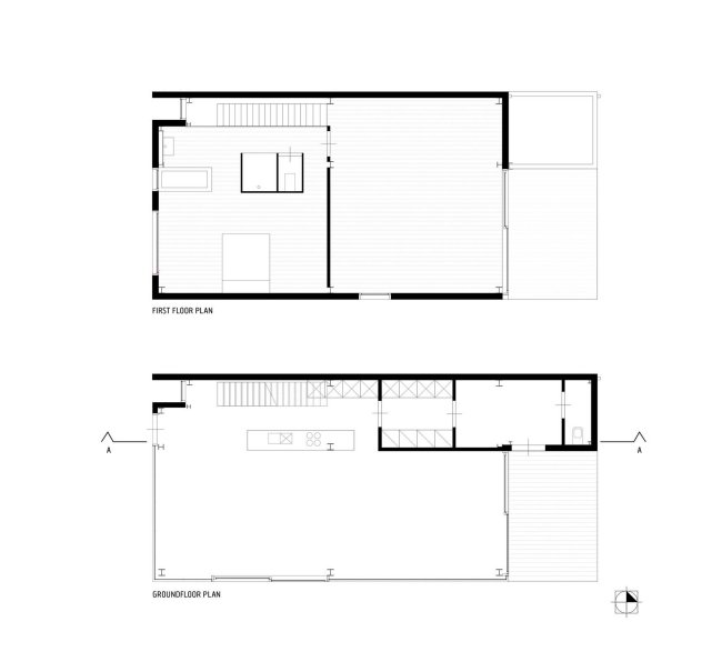 Dispozícia miestnosti dvojpodlažný pôdorys rodinného domu