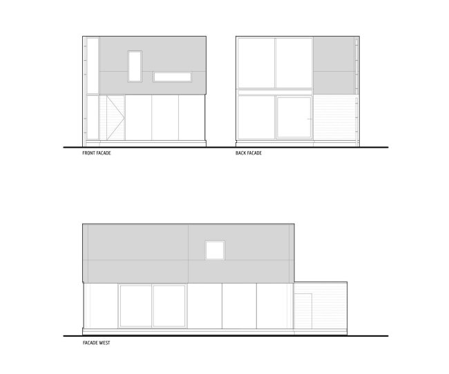 Kubický dom Gepo fasádny dizajn sklobetón