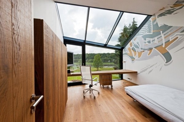 oceľový dom v dreve vyzerá podľa moderných výkresov