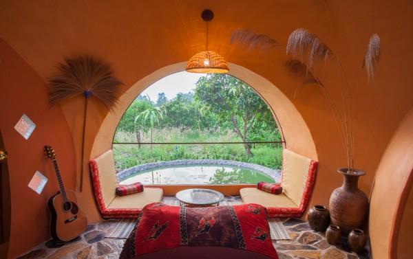 Dom závesná lampa kontajner dekoratívna podlaha kresla veľká