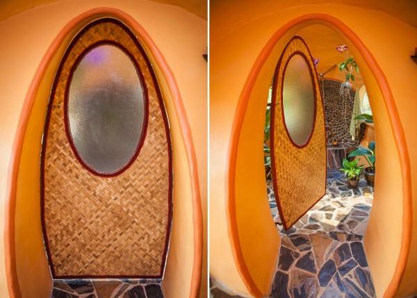 Dom lacné stavať ratanové dvere surovín prirodzenosti