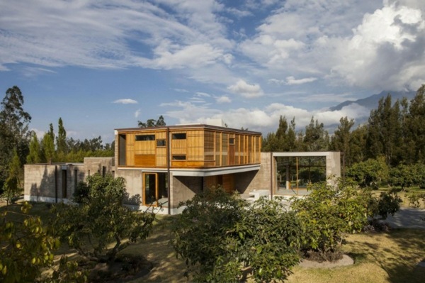 Dom v horách moderná architektúra betónové drevo moderná architektúra betónové drevo Južná Amerika