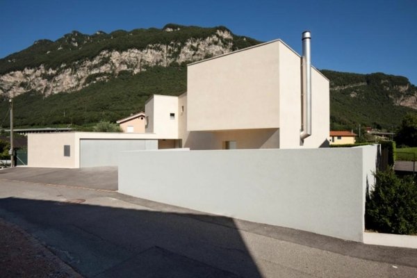 moderný dom fasáda vila hory moderná fasáda domu Villa Švajčiarsko