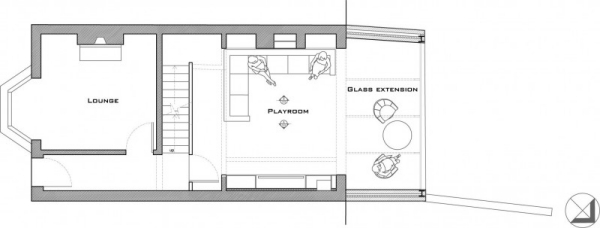Úzka rekonštrukcia domu Anglicko